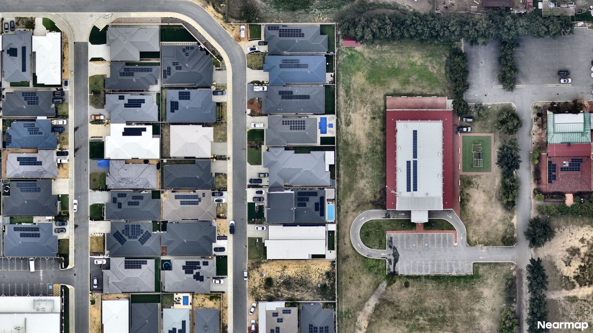 Vertical aerial view