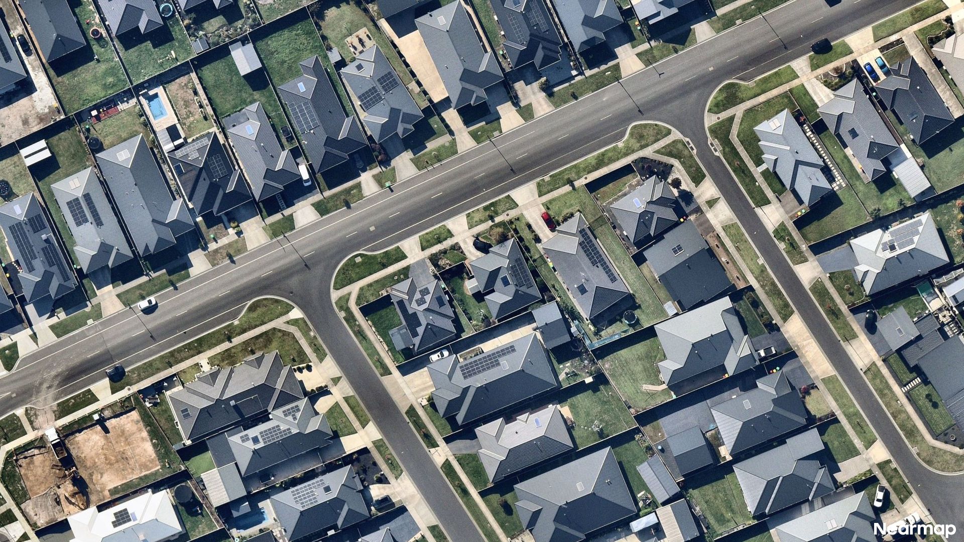 Vertical aerial view