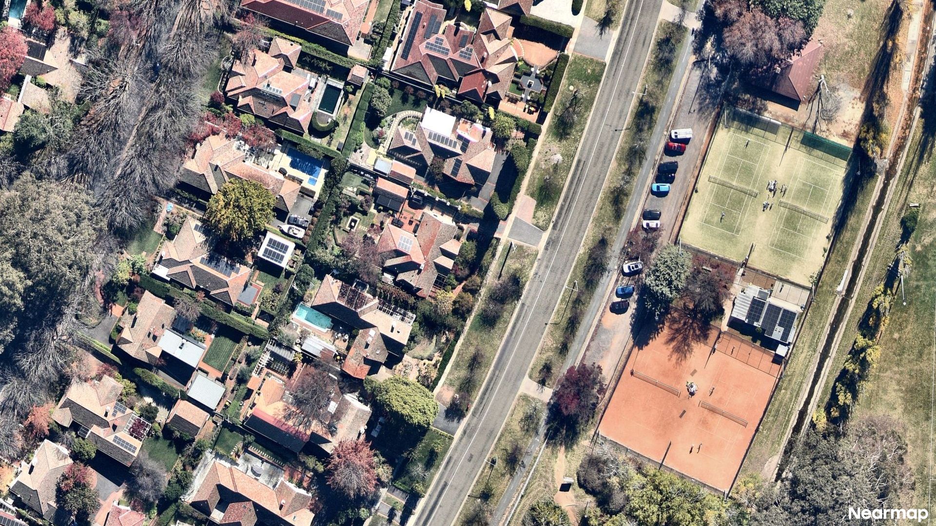 Vertical aerial view