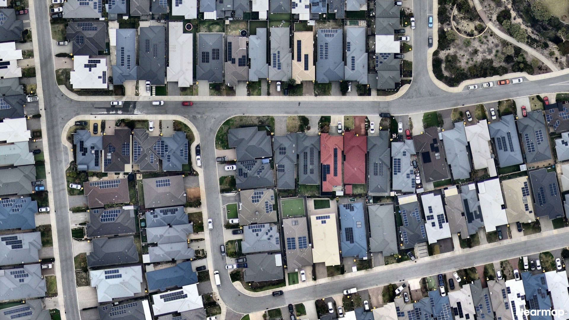 Vertical aerial view