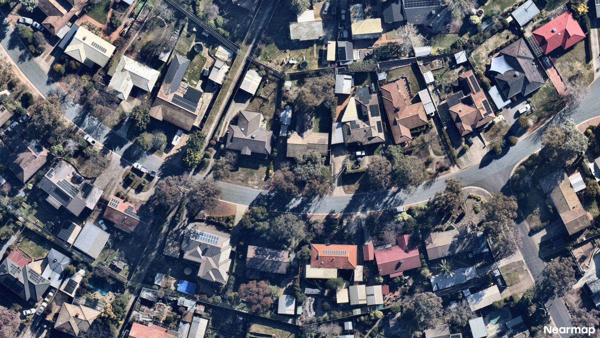 Vertical aerial view