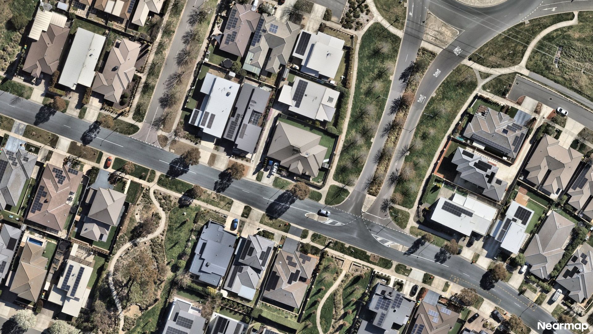 Vertical aerial view
