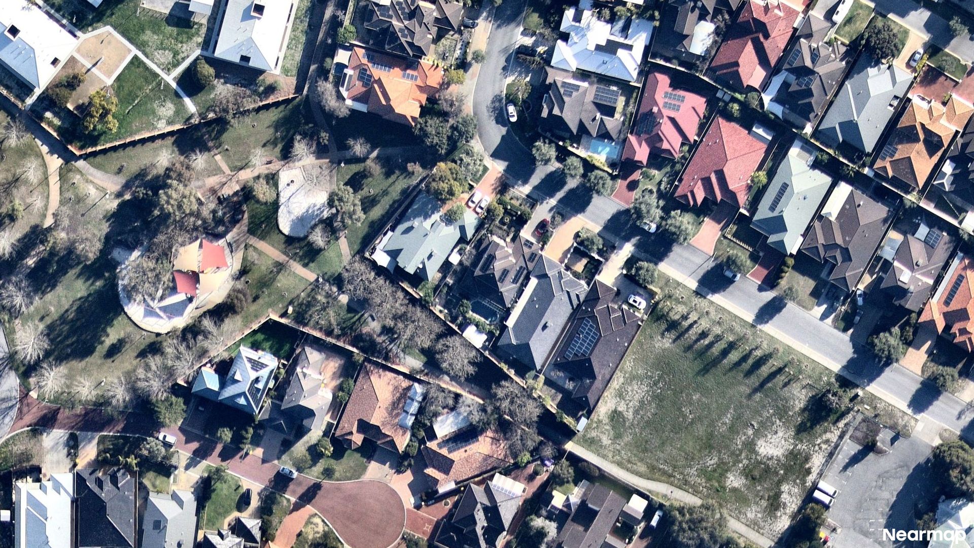 Vertical aerial view