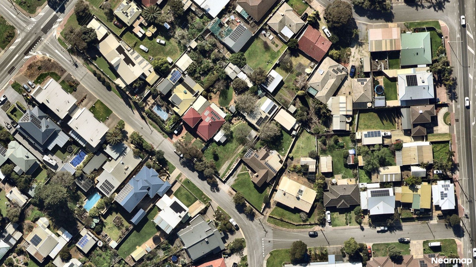 Vertical aerial view