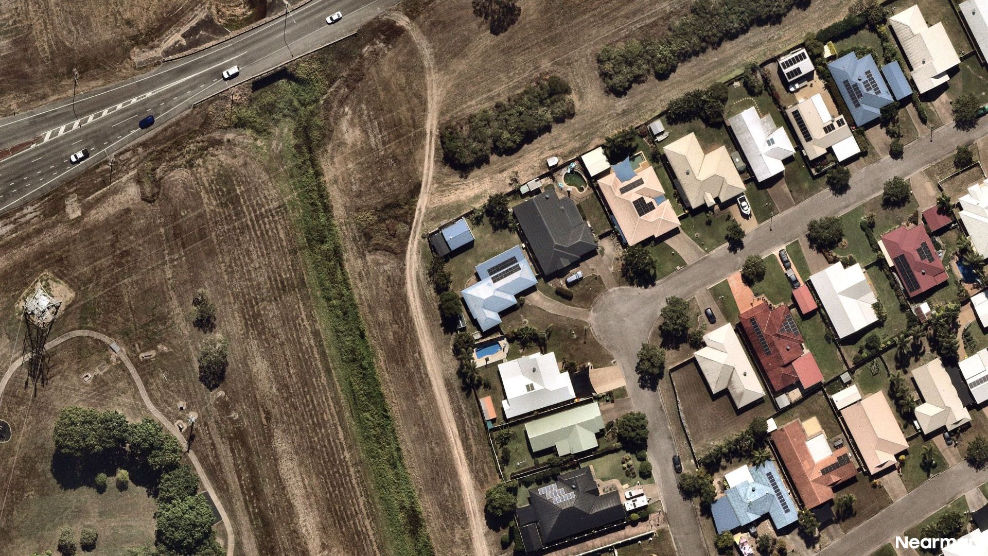 Vertical aerial view