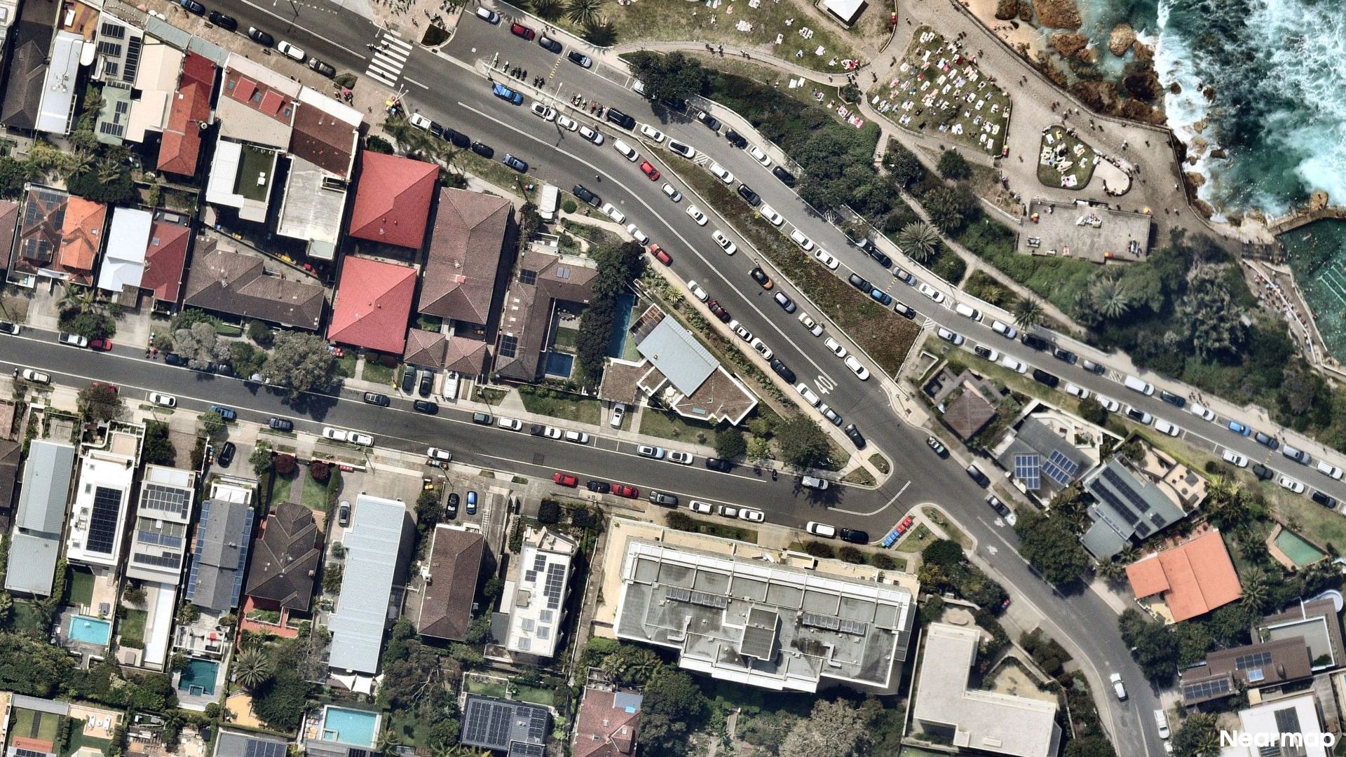 Vertical aerial view