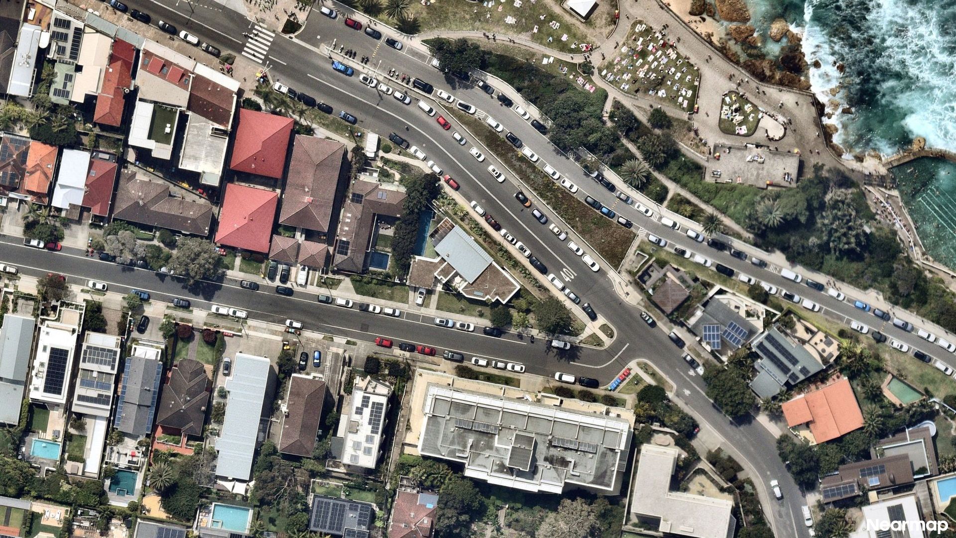 Vertical aerial view