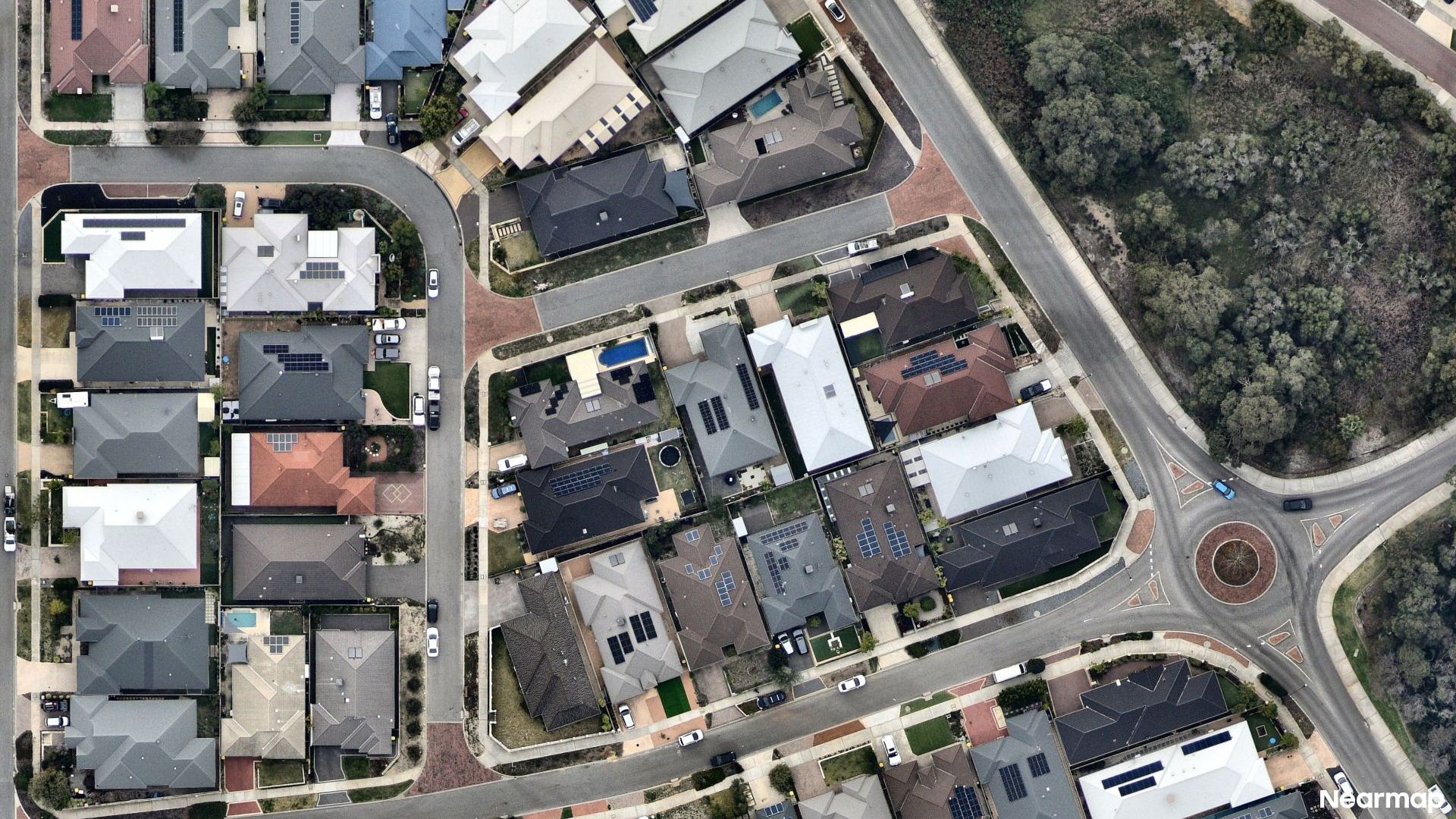 Vertical aerial view