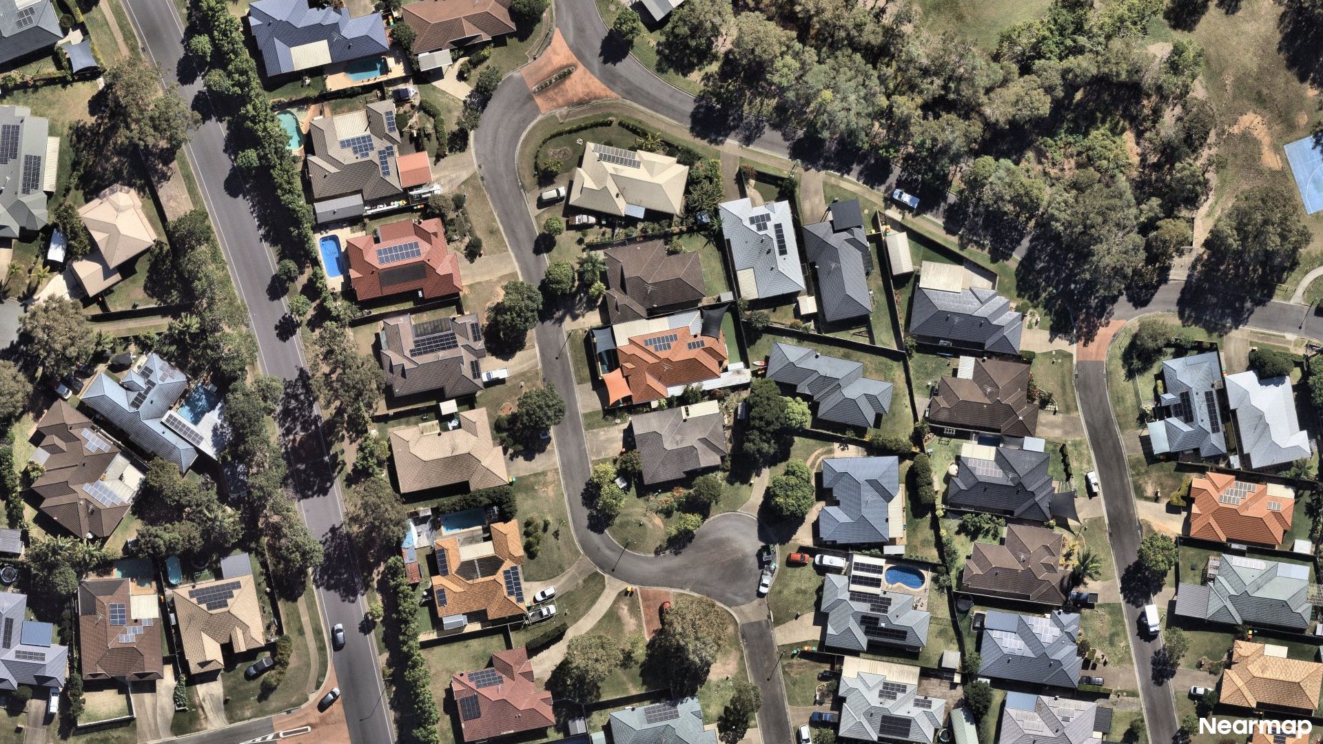 Vertical aerial view