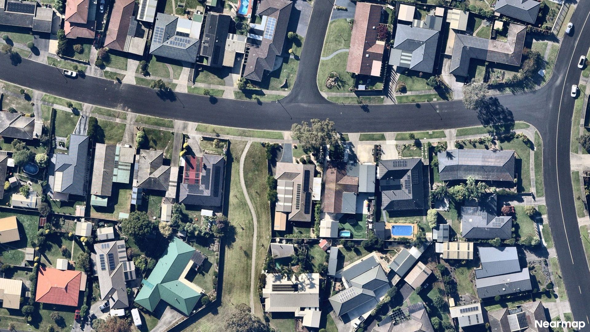 Vertical aerial view