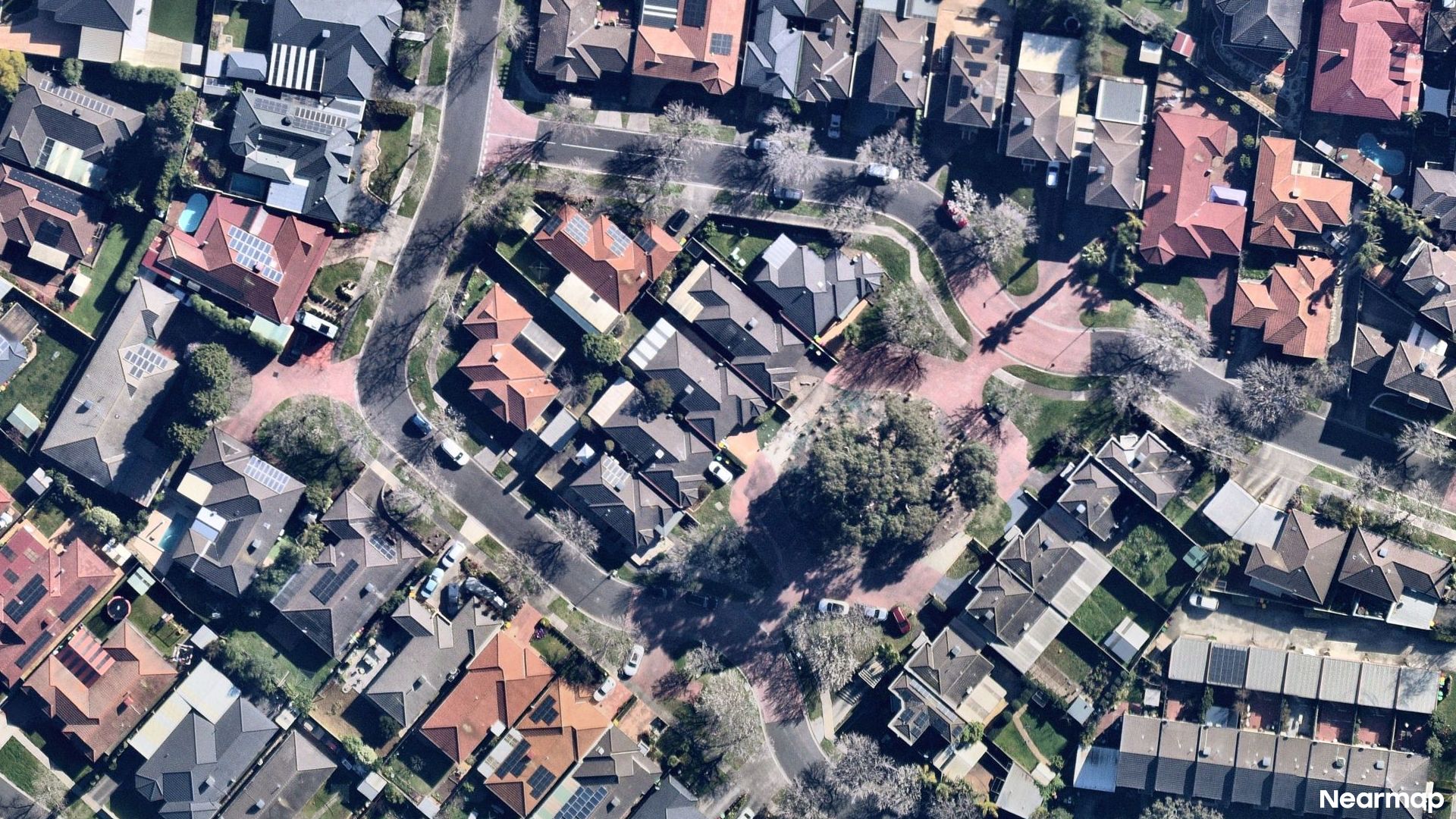Vertical aerial view