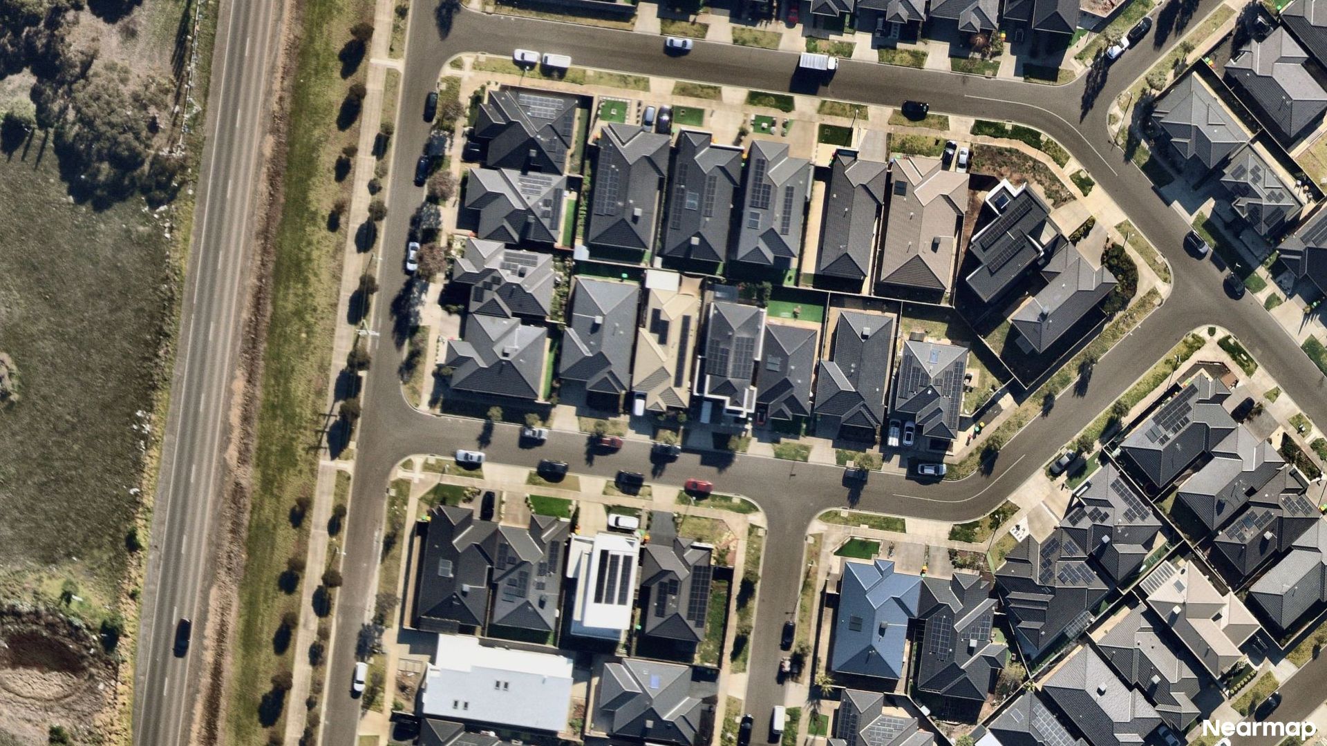 Vertical aerial view