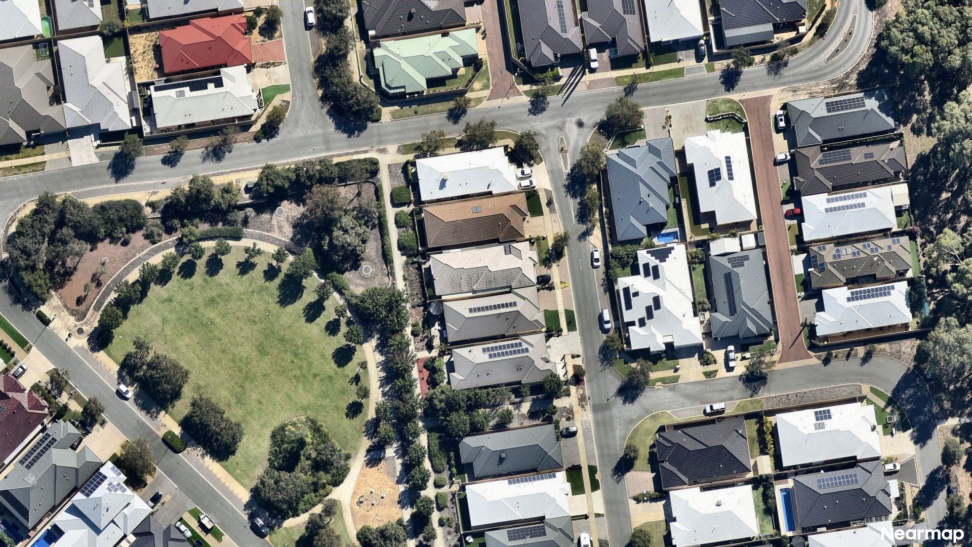 Vertical aerial view