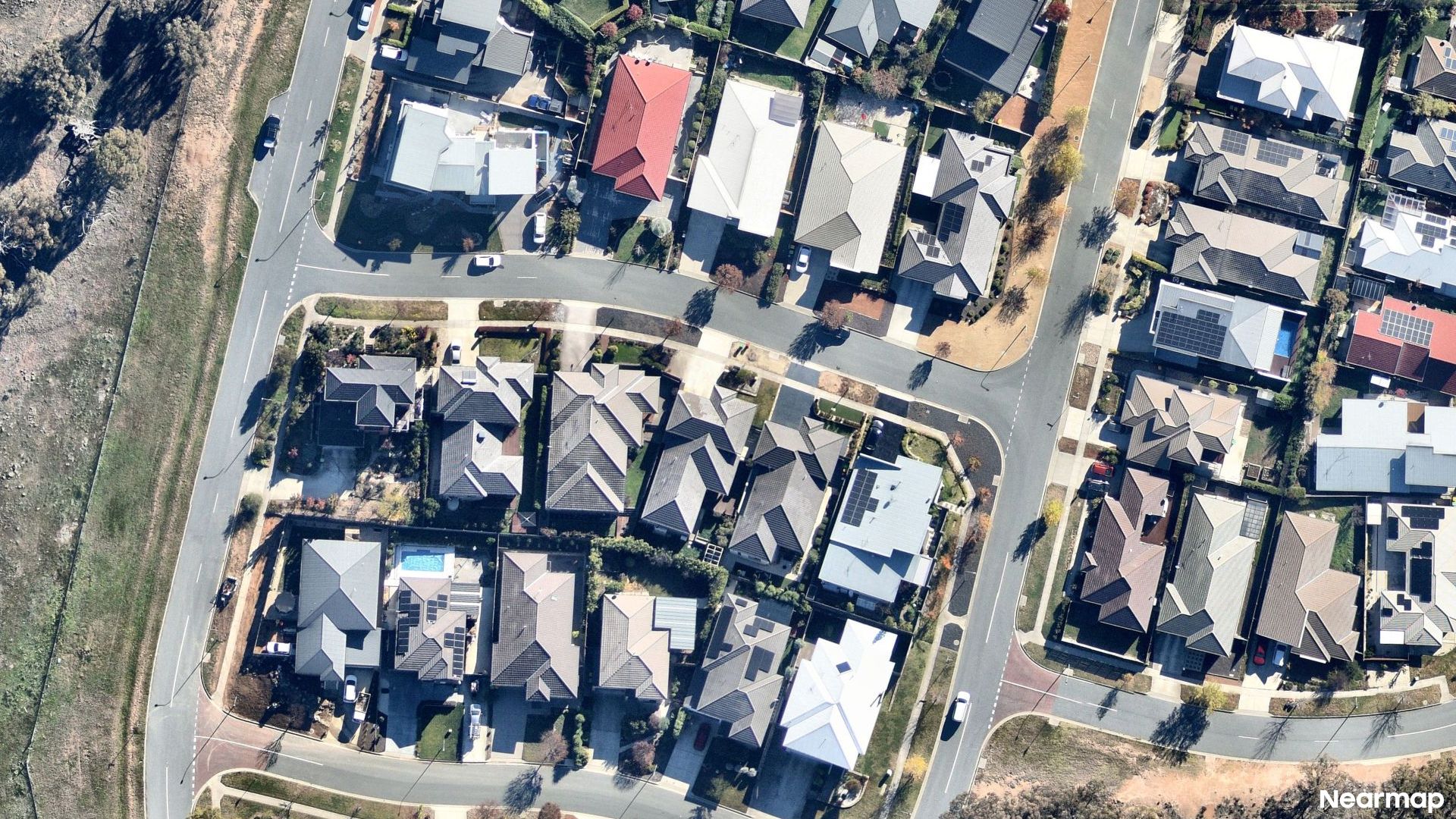 Vertical aerial view