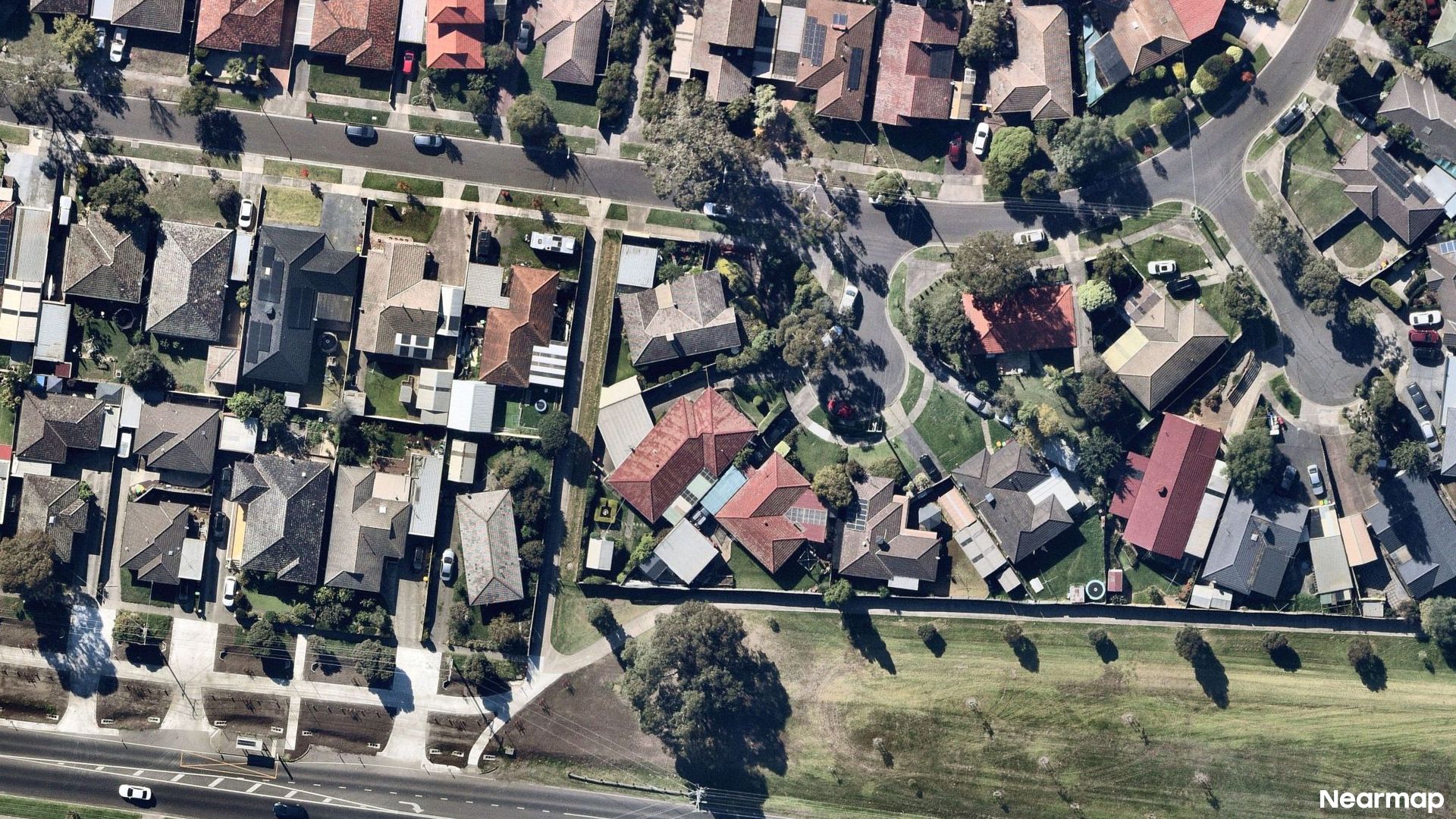 Vertical aerial view