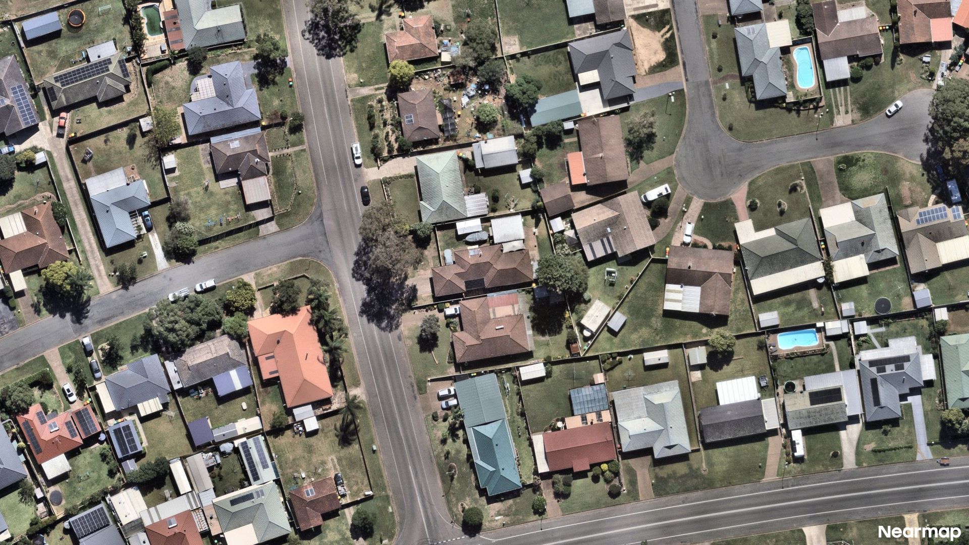 Vertical aerial view