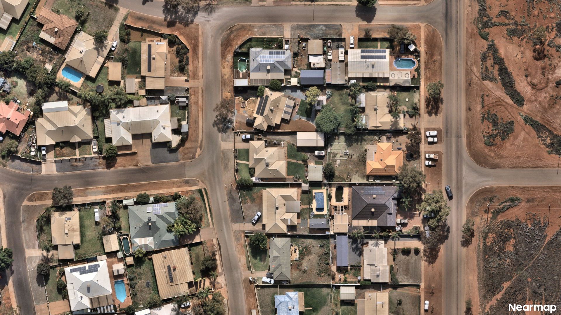 Vertical aerial view