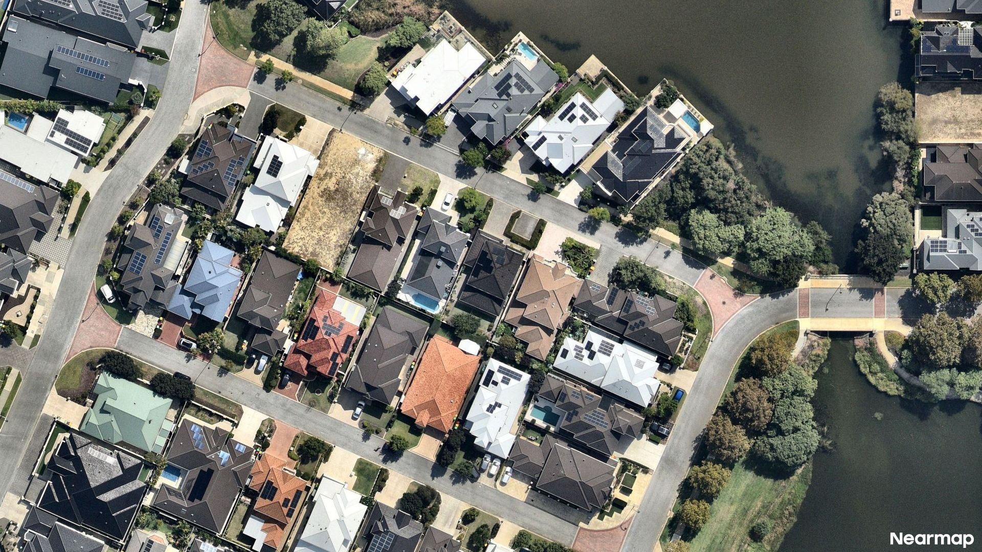 Vertical aerial view