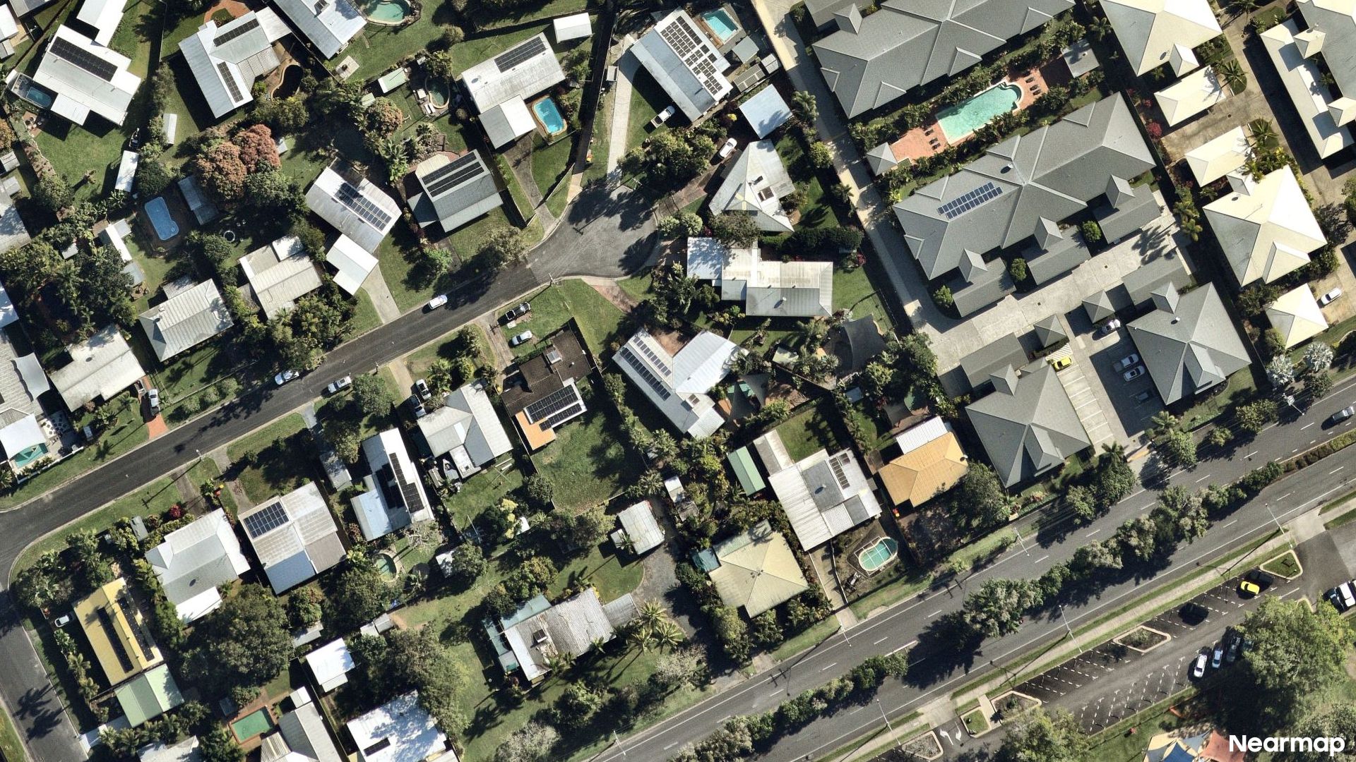 Vertical aerial view