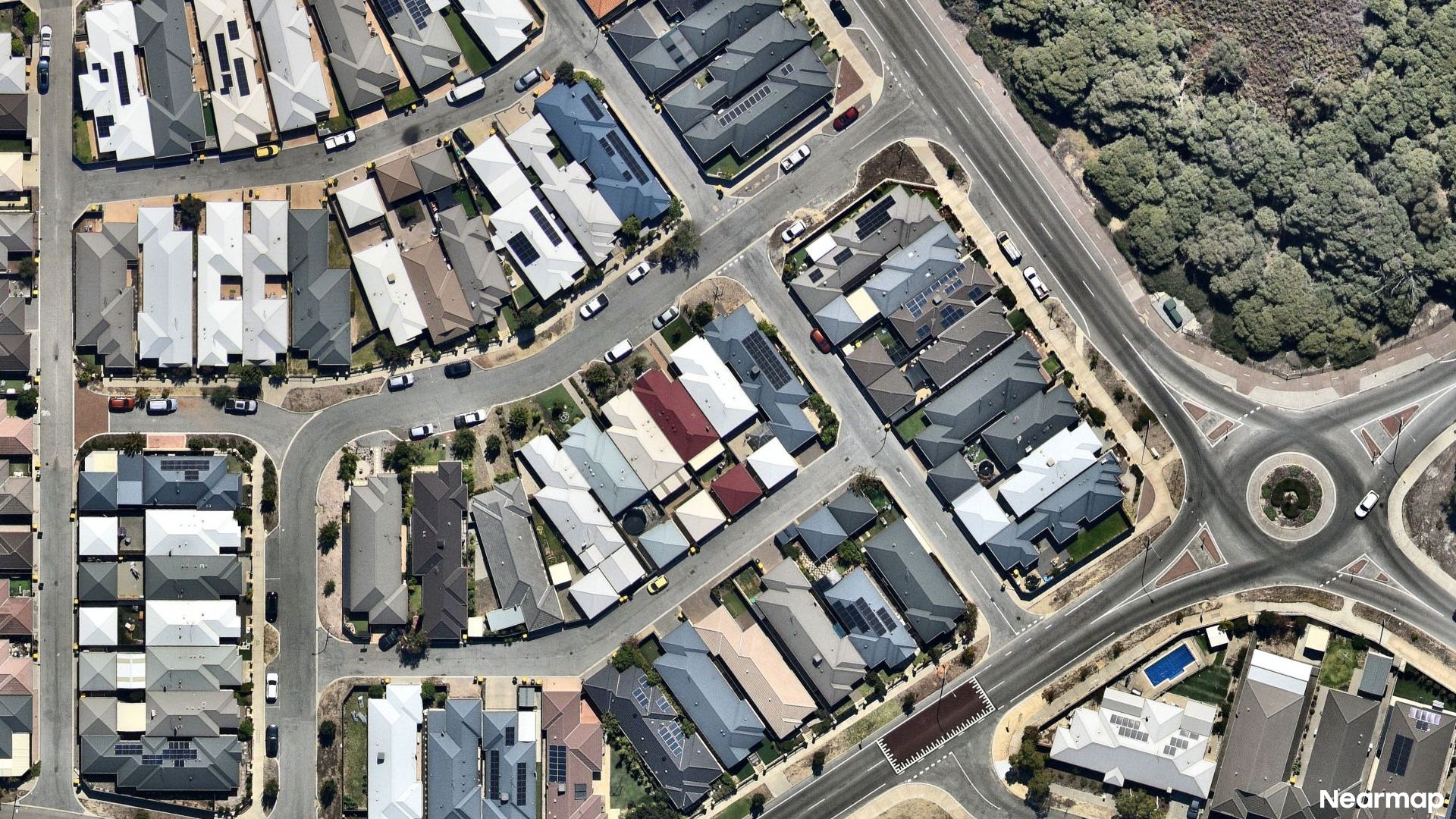 Vertical aerial view