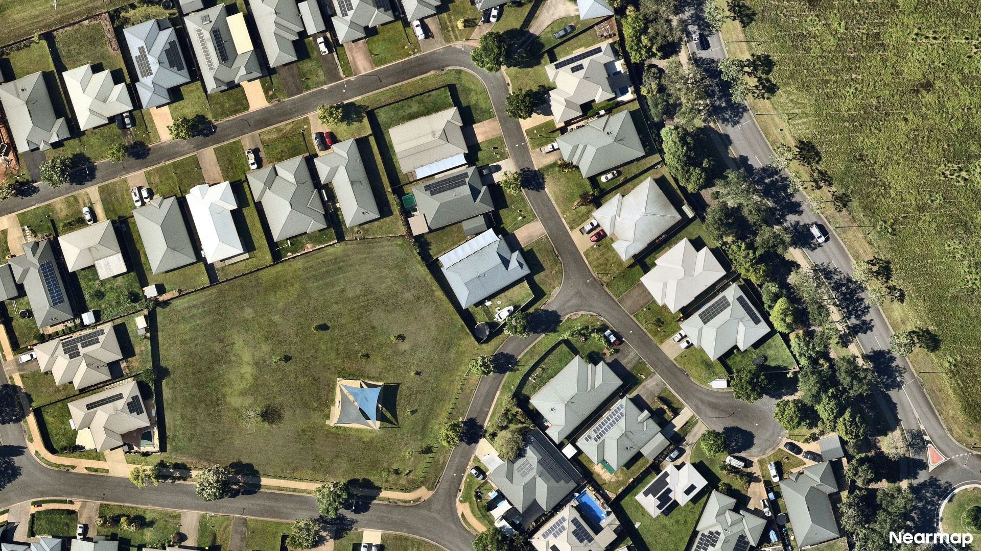 Vertical aerial view