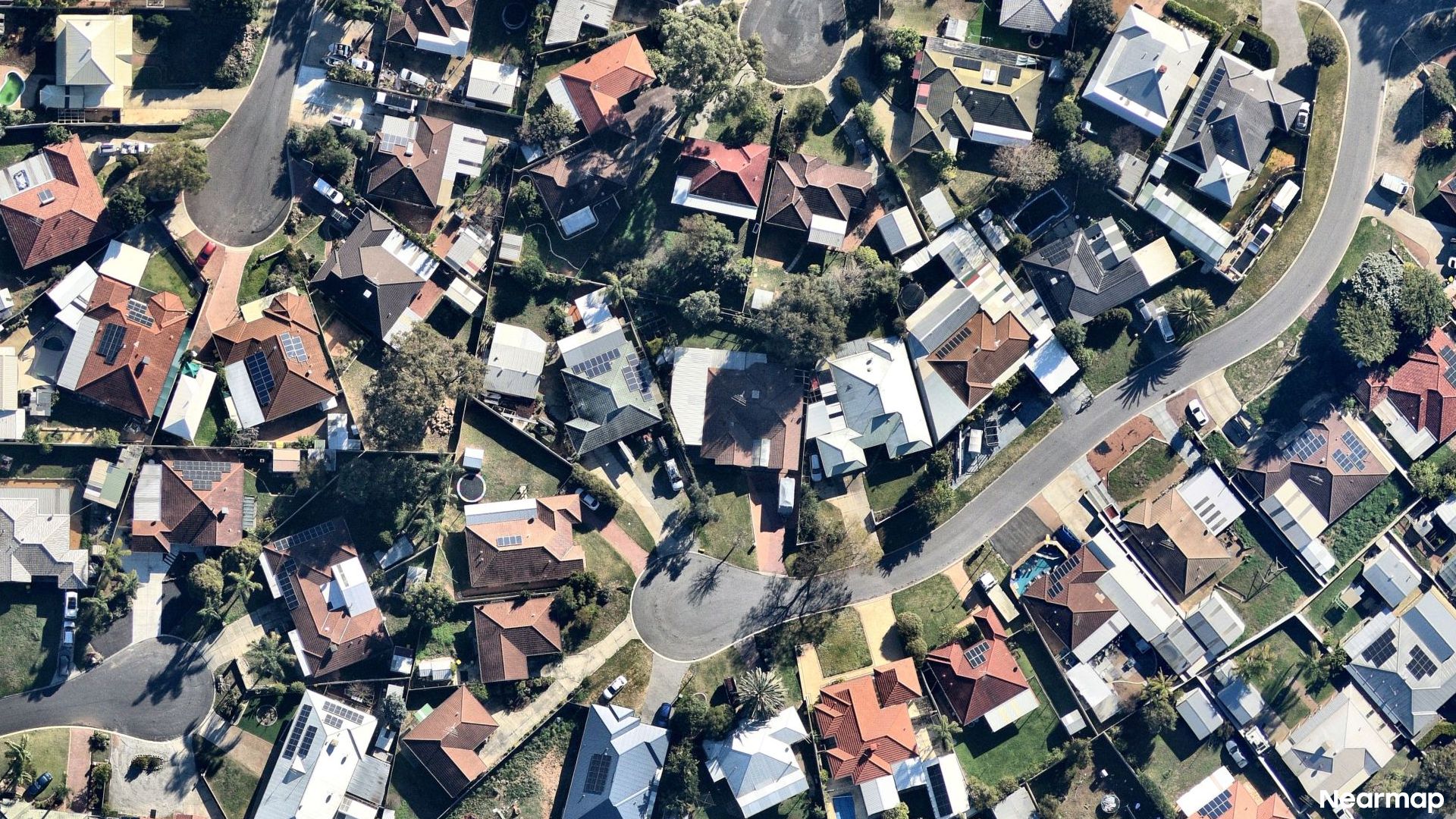 Vertical aerial view
