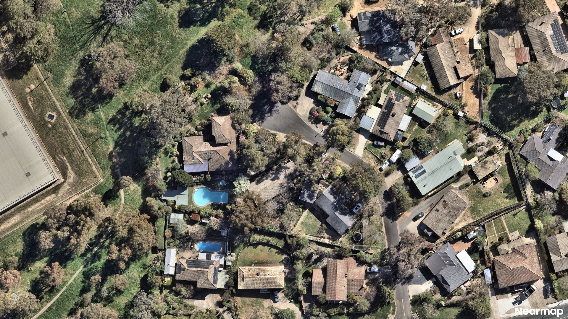 Vertical aerial view