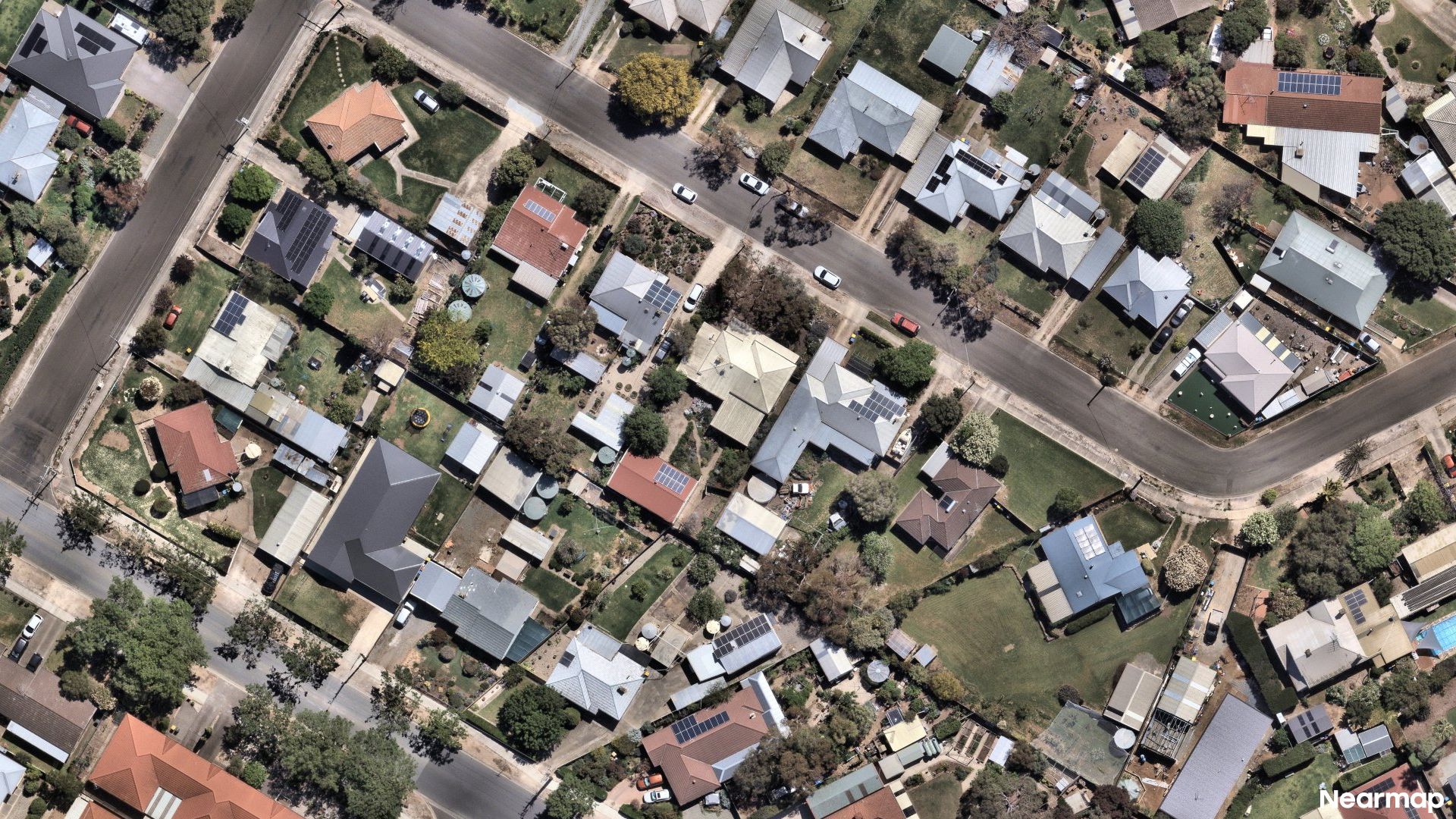 Vertical aerial view