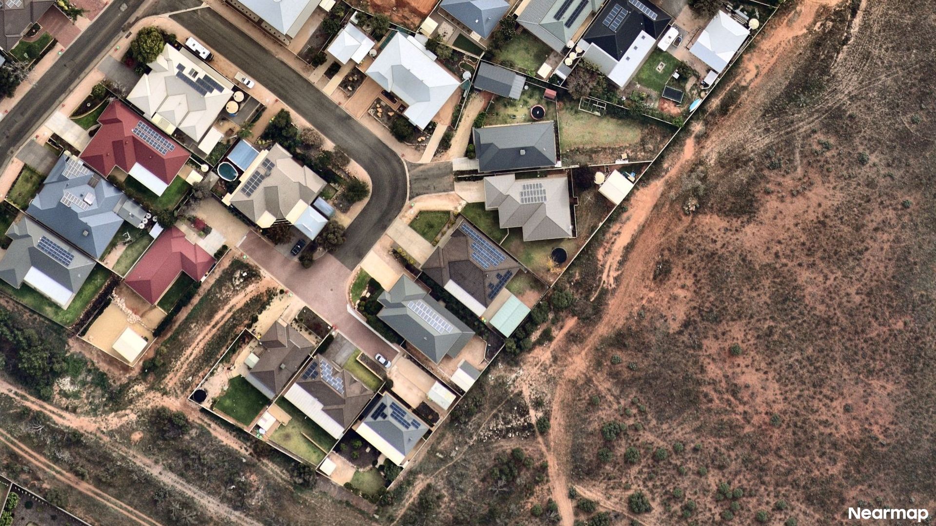 Vertical aerial view