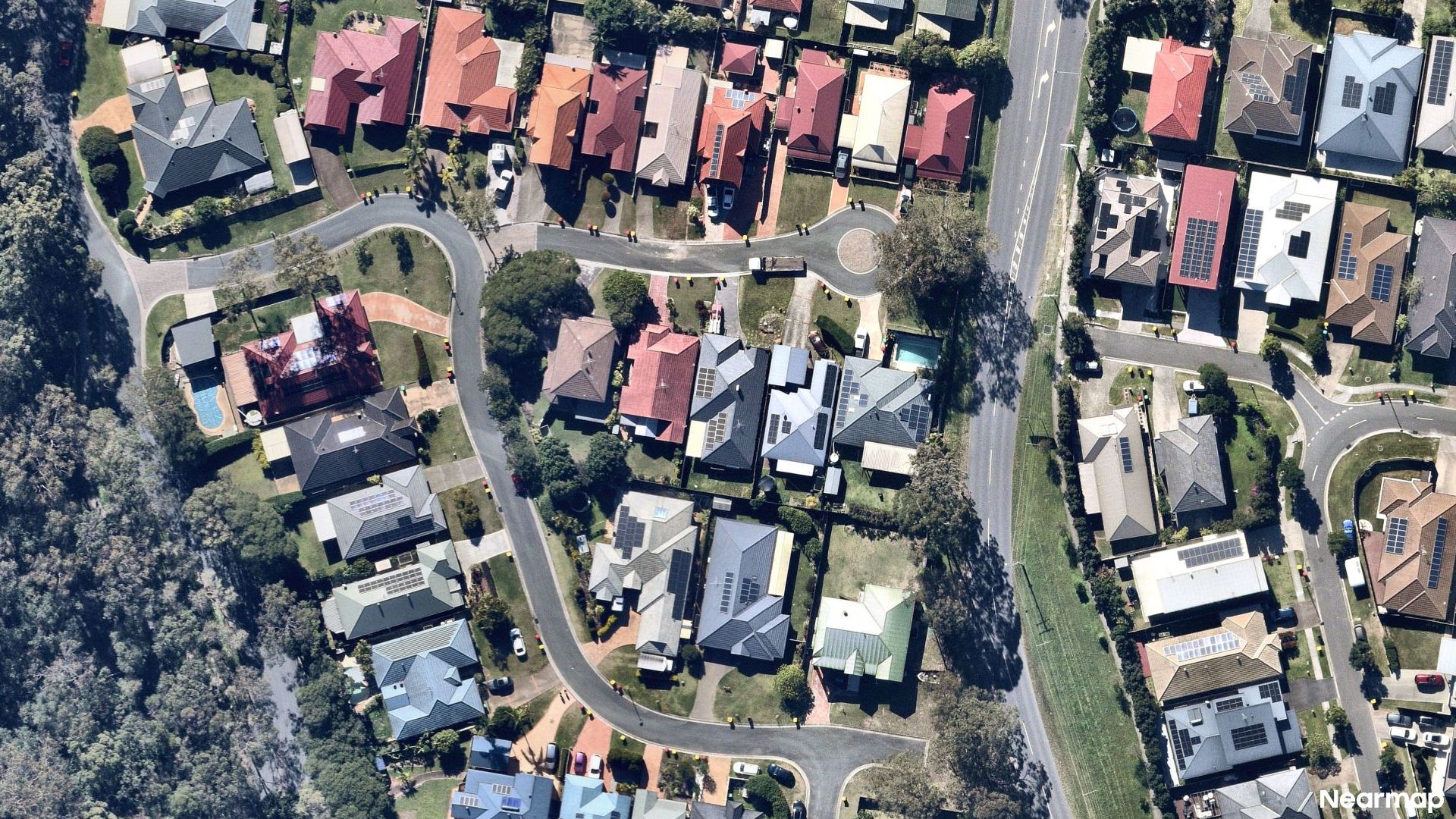 Vertical aerial view