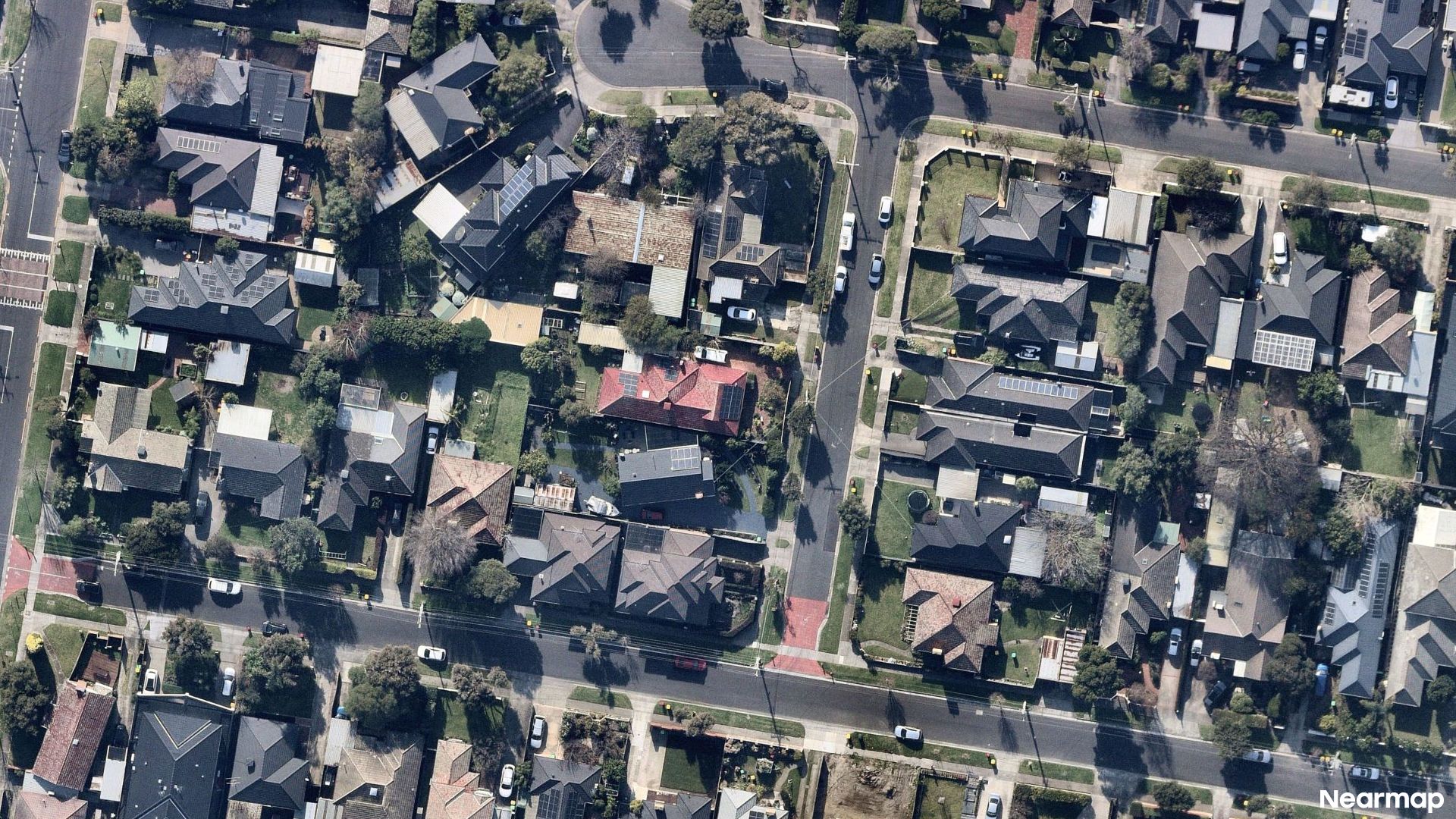 Vertical aerial view