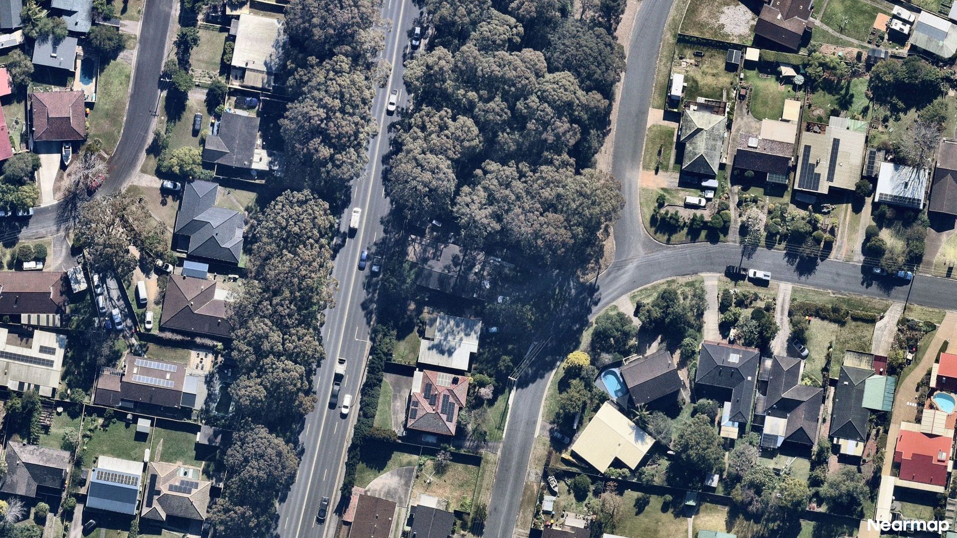 Vertical aerial view