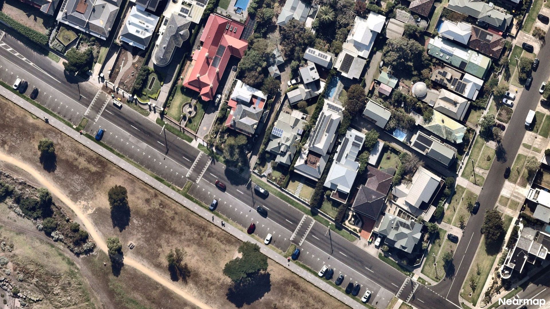 Vertical aerial view
