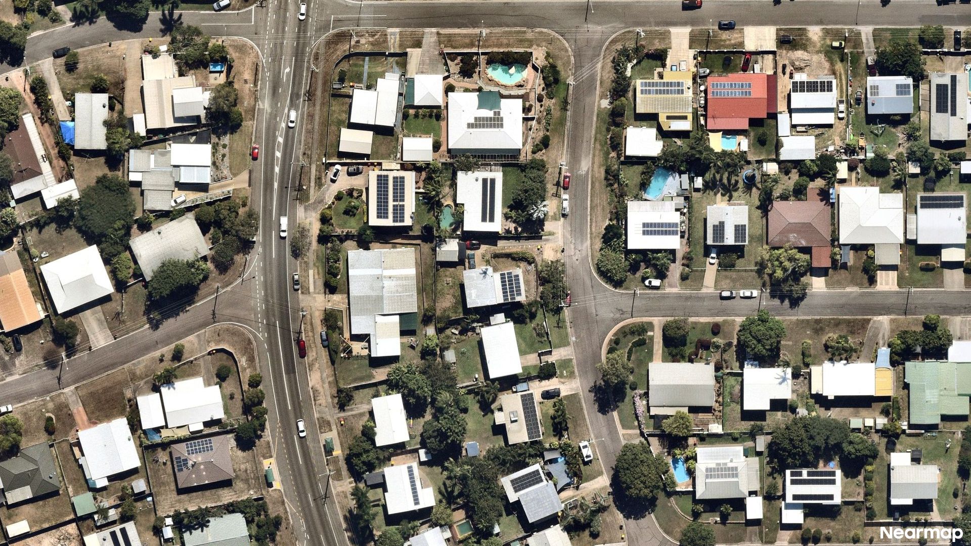 Vertical aerial view