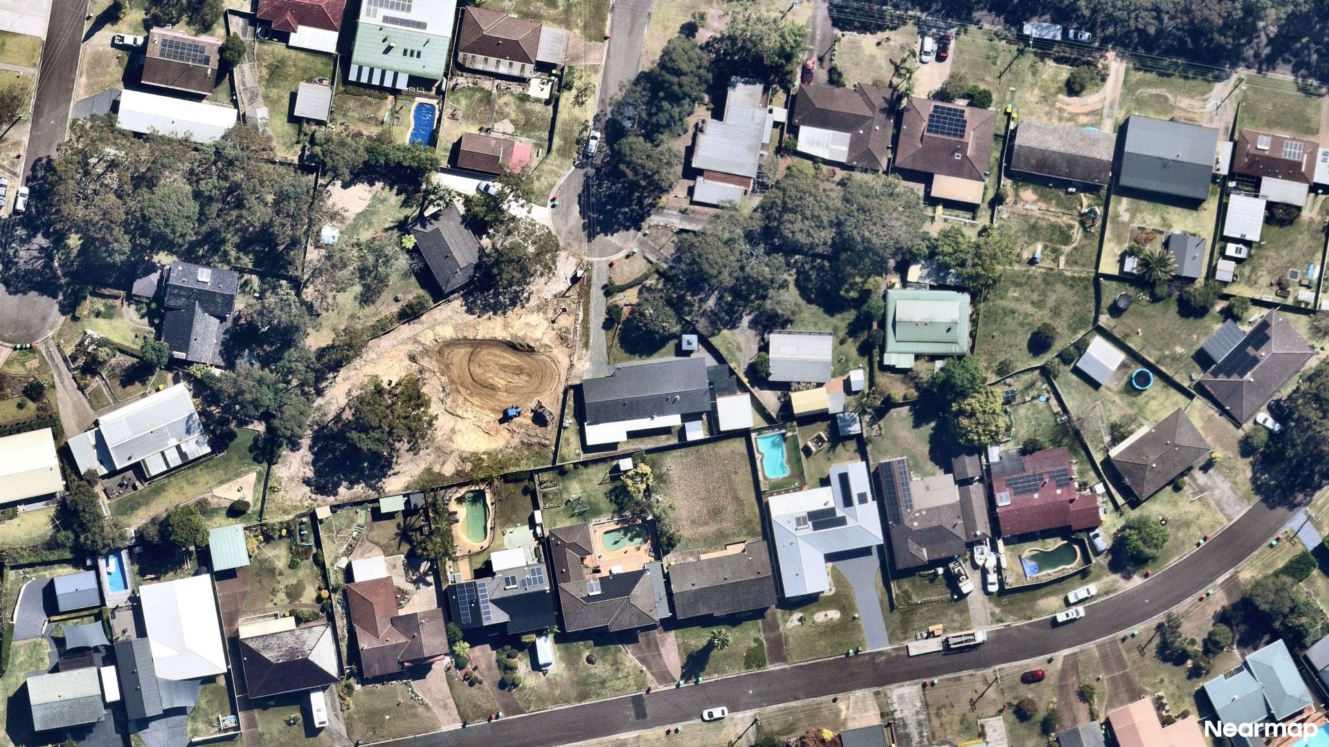 Vertical aerial view