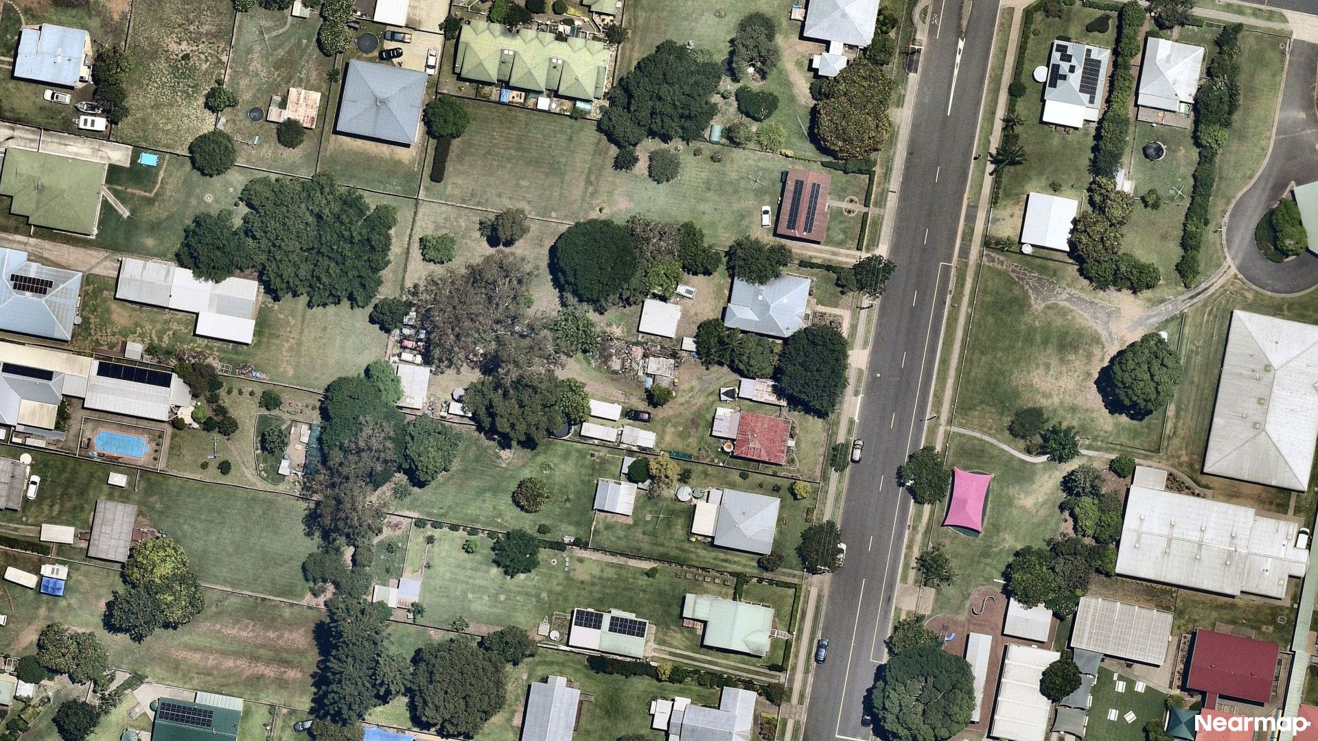 Vertical aerial view