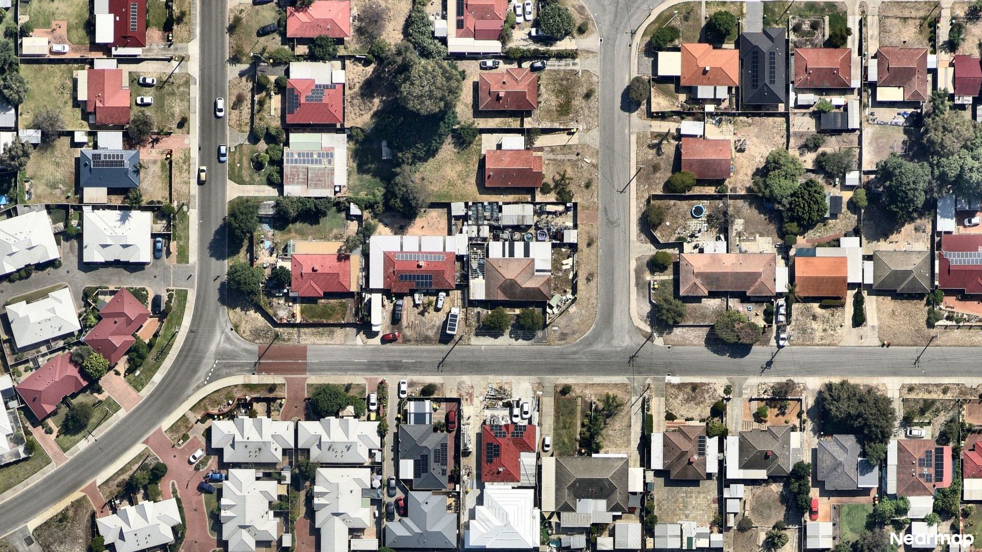 Vertical aerial view