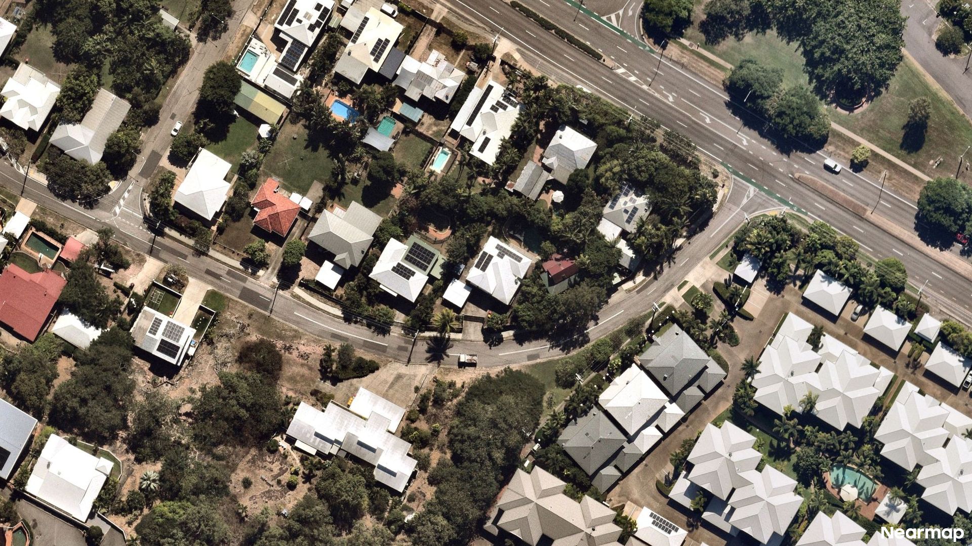 Vertical aerial view