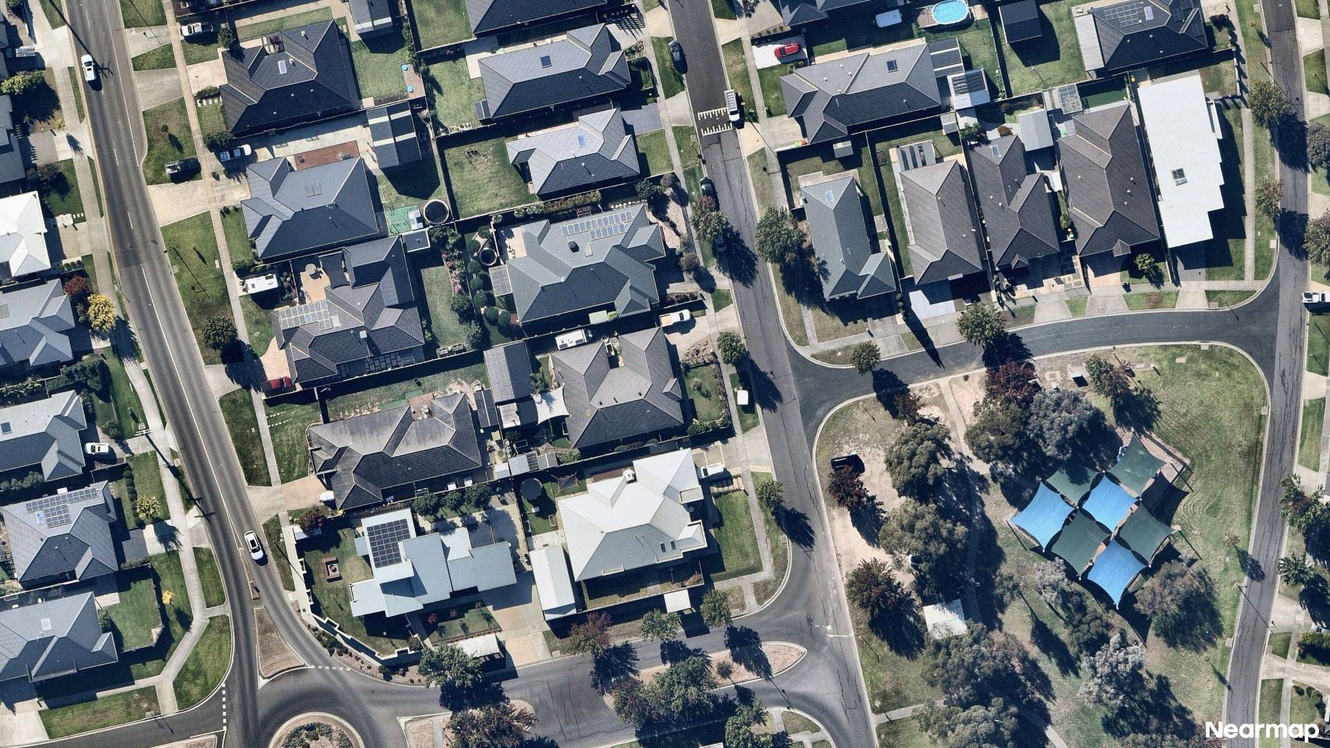 Vertical aerial view