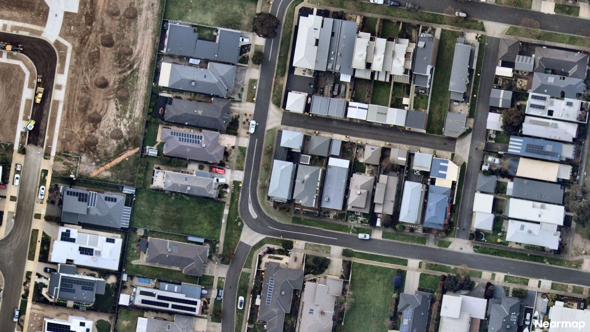 Vertical aerial view