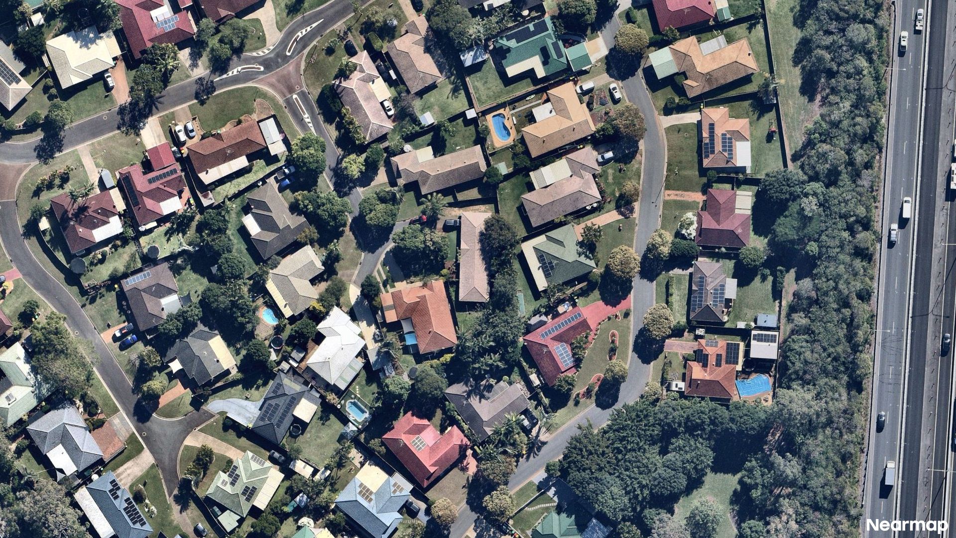 Vertical aerial view