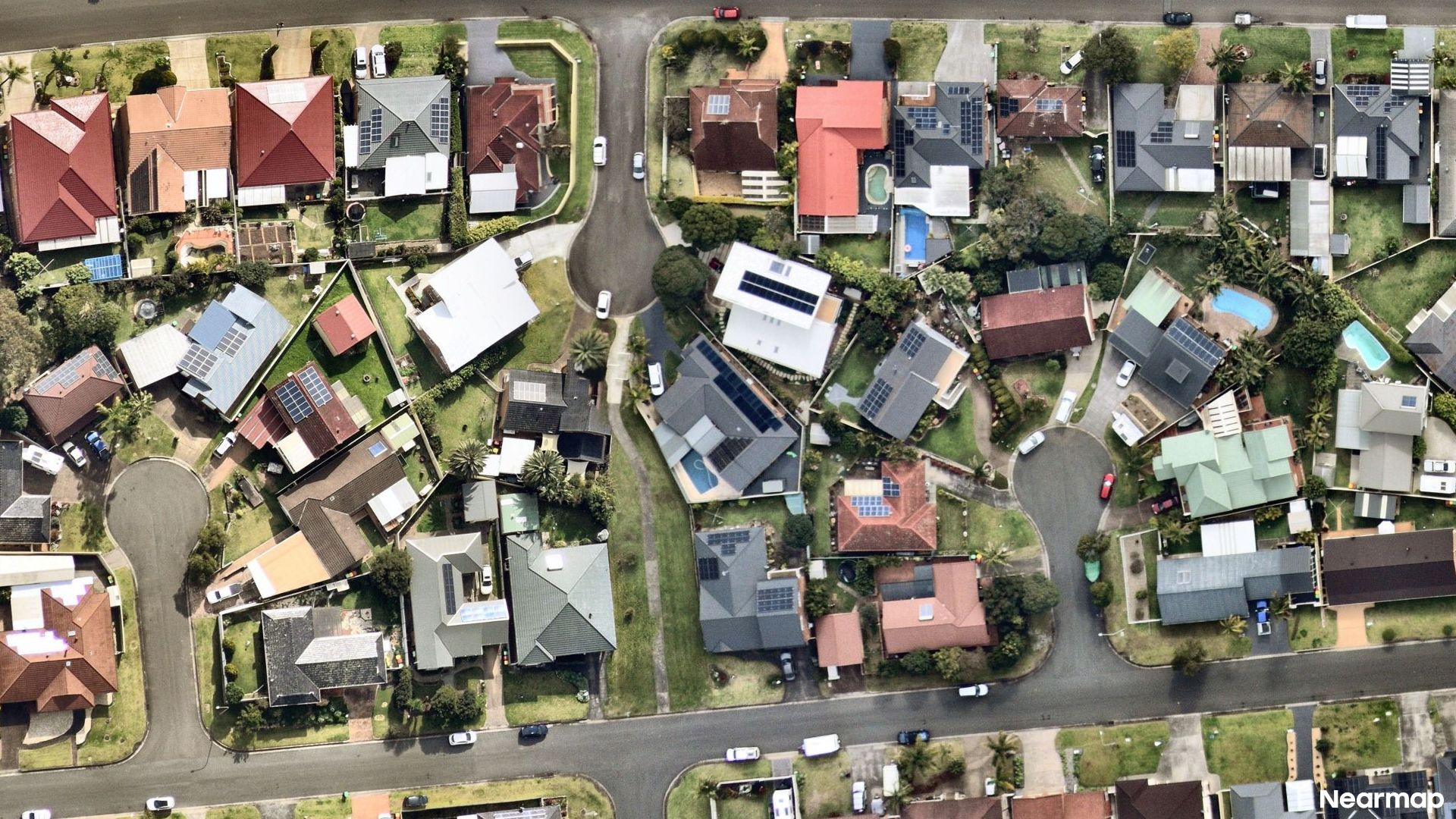 Vertical aerial view