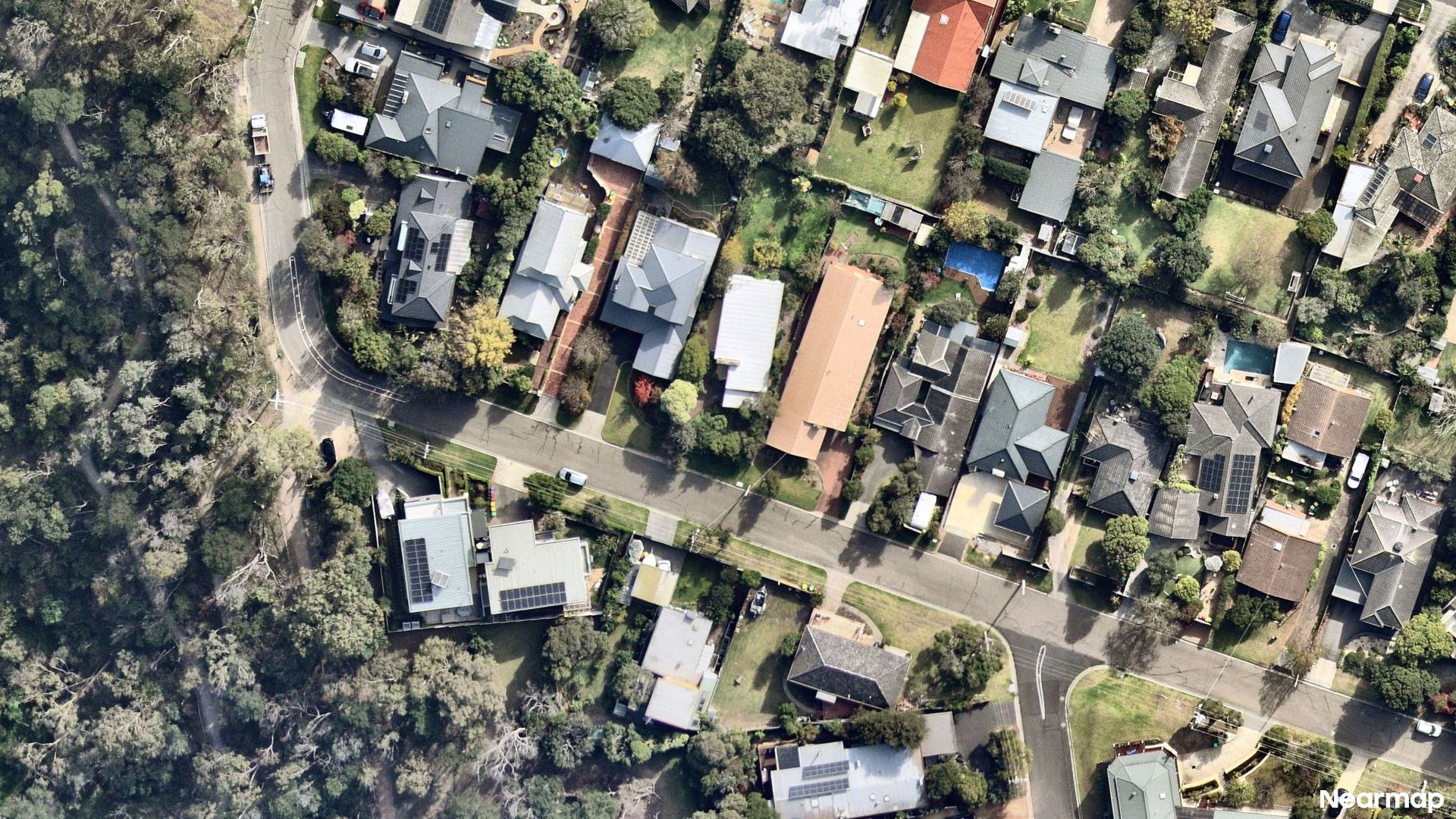 Vertical aerial view