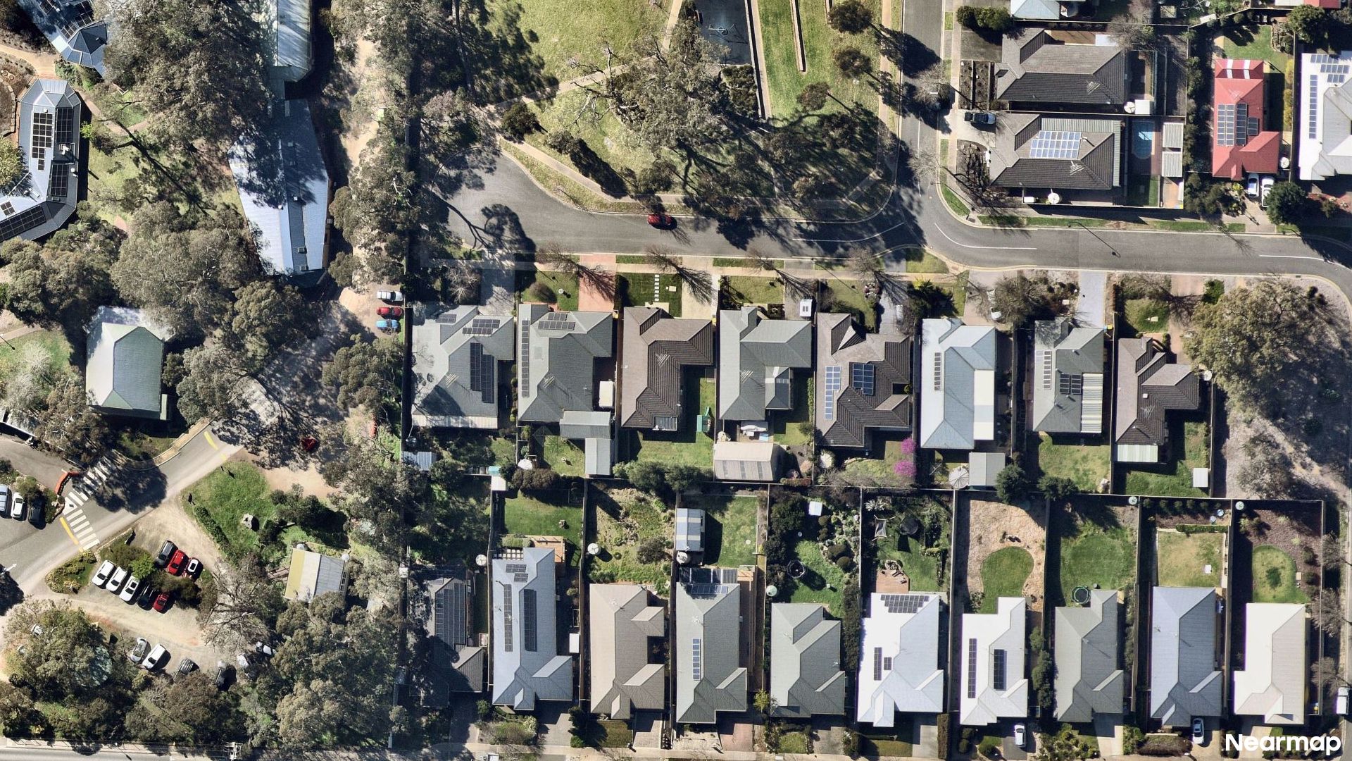 Vertical aerial view