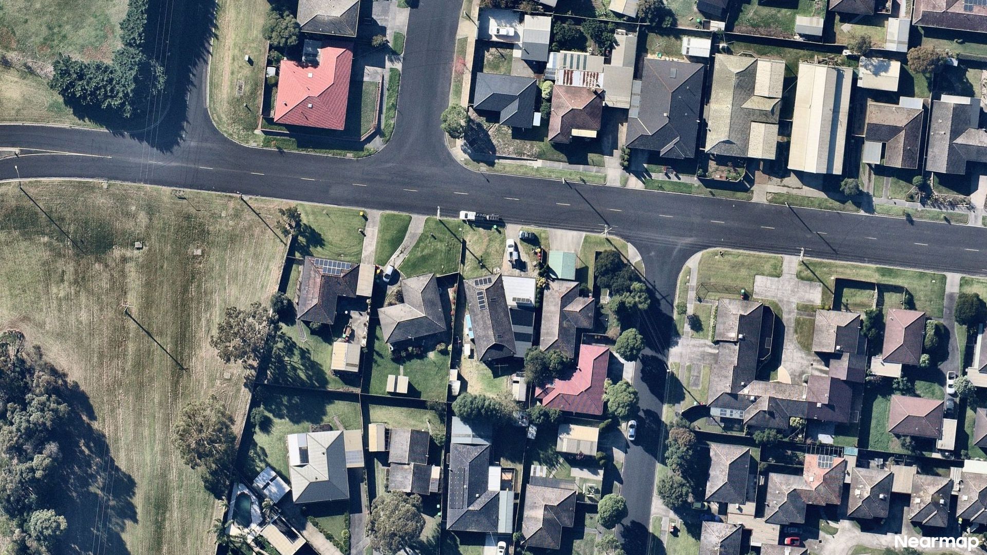 Vertical aerial view