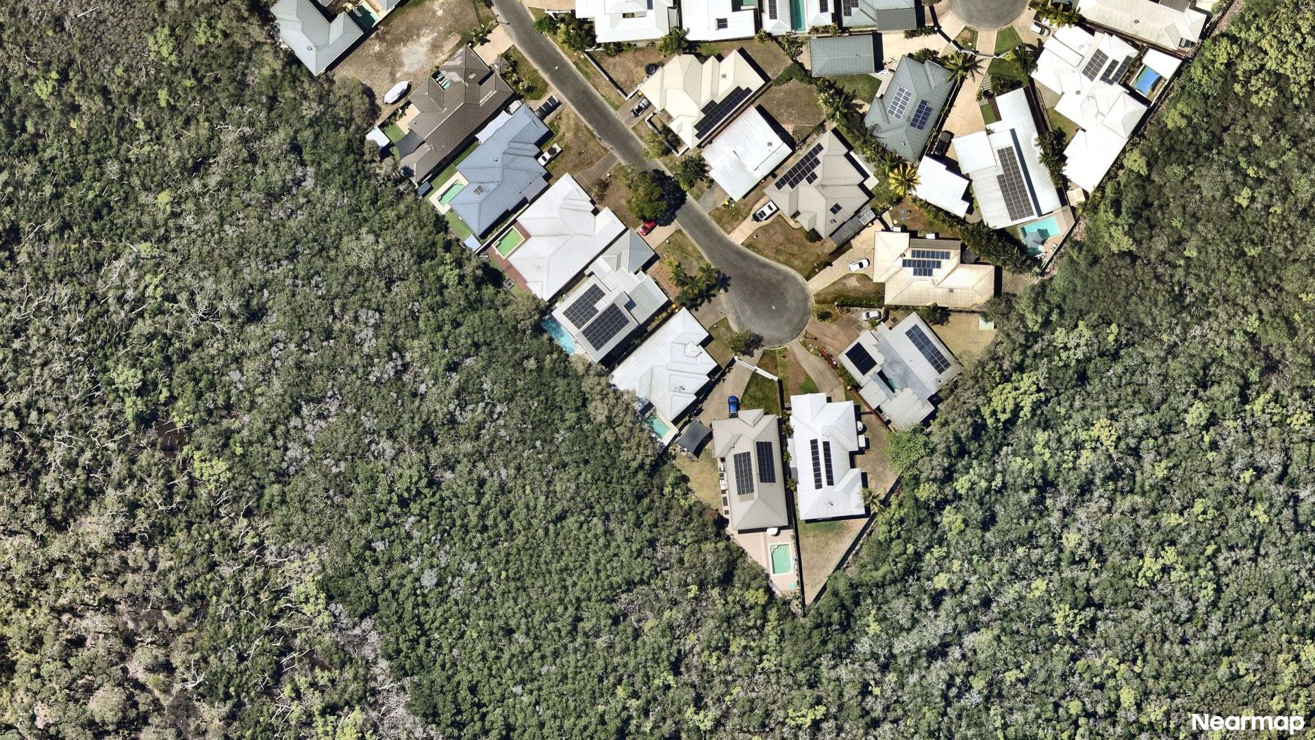 Vertical aerial view