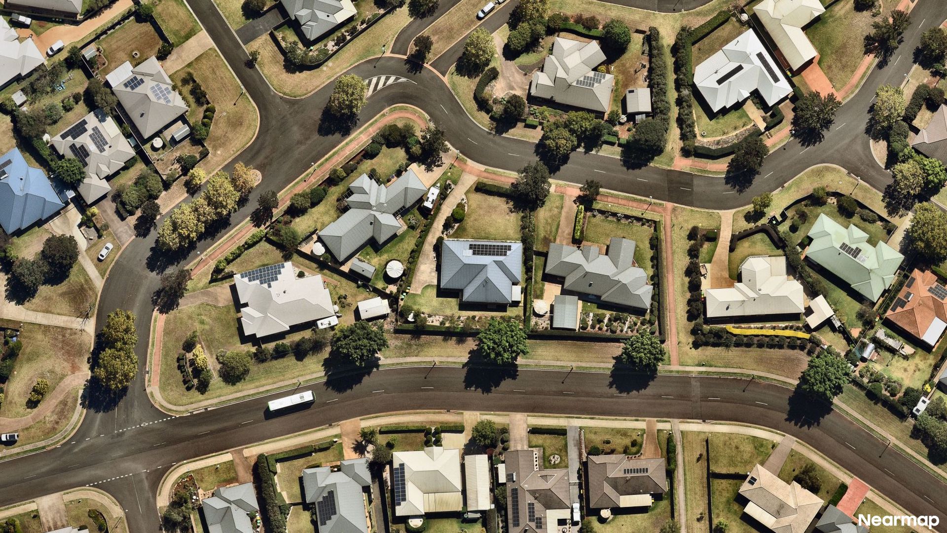 Vertical aerial view