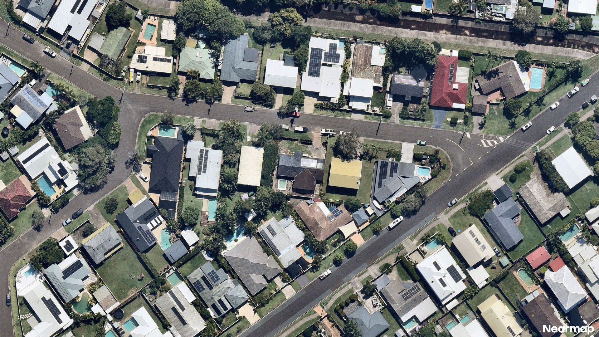 Vertical aerial view