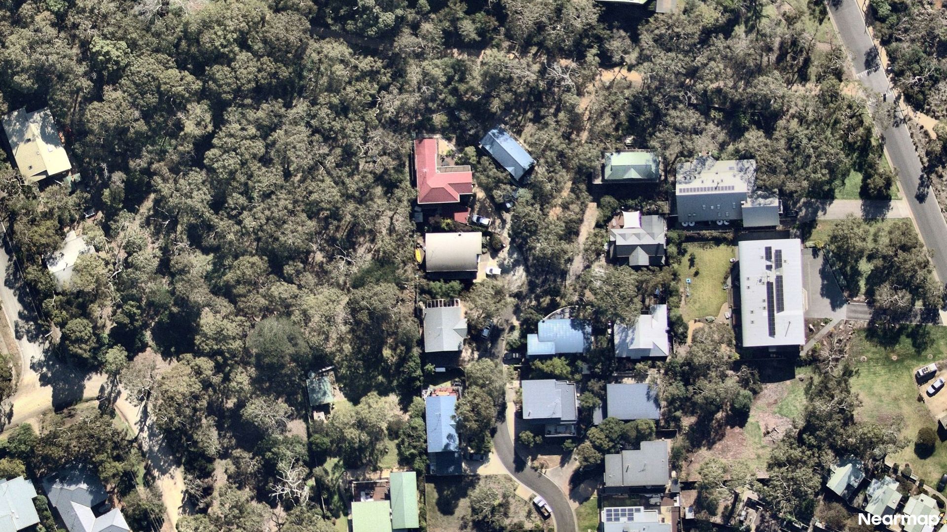 Vertical aerial view