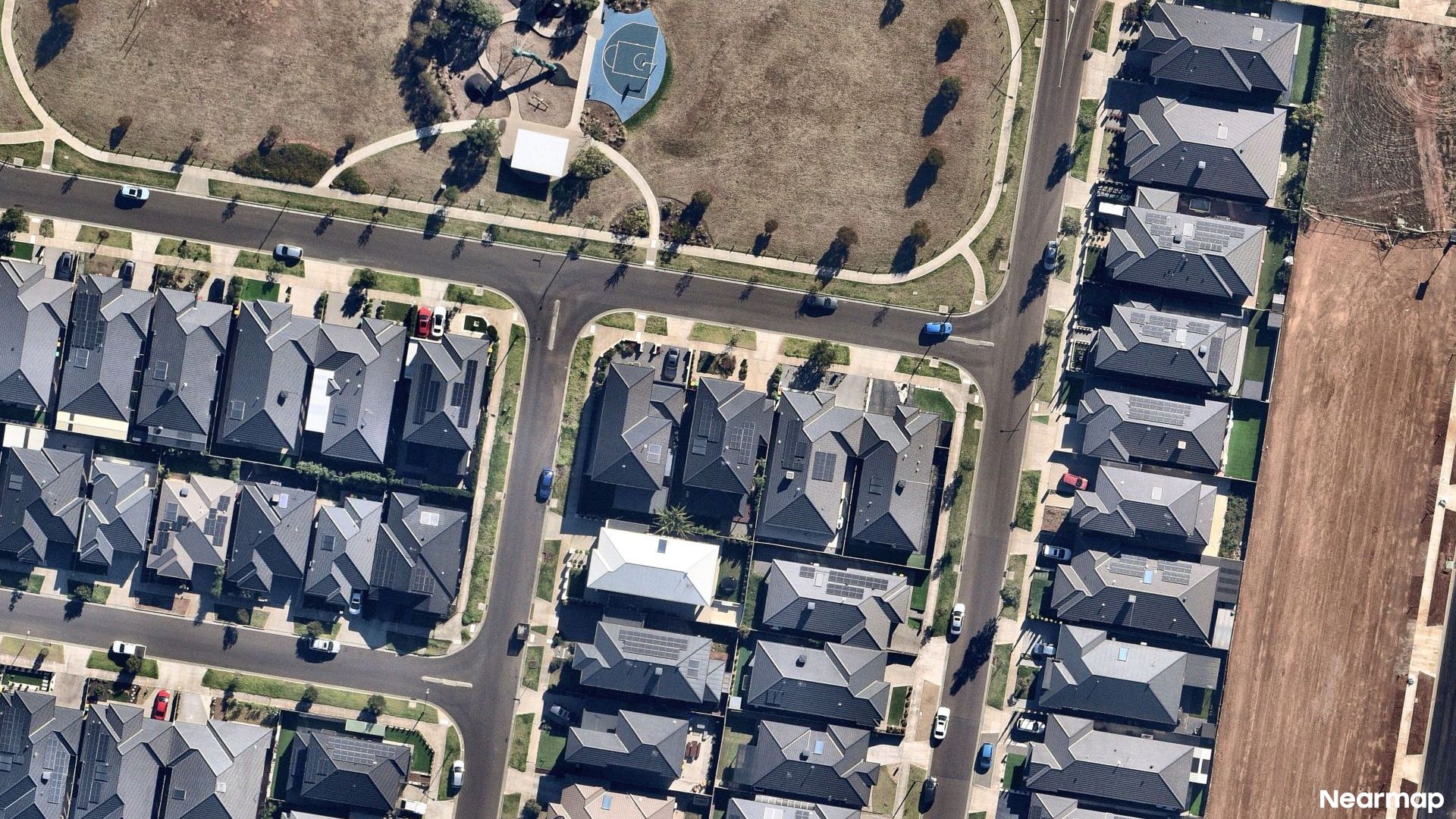 Vertical aerial view